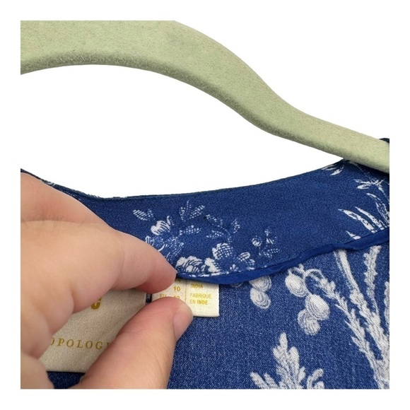 Maeve Clarita Wrap Top floral by Anthropologie Hawaiian Vintage Print Size 10 - Picture 6 of 6